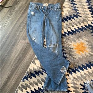 Free People Flare Jeans with Rips